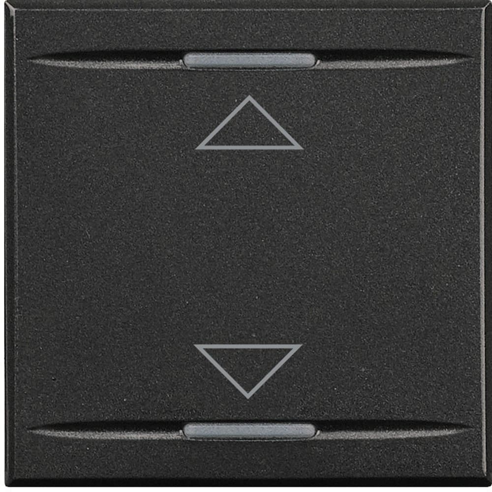 Bticino - Manette Axolute symbole montée et descente 2 modules - Anthracite