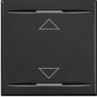 Bticino - Manette Axolute symbole montée et descente 2 modules - Anthracite