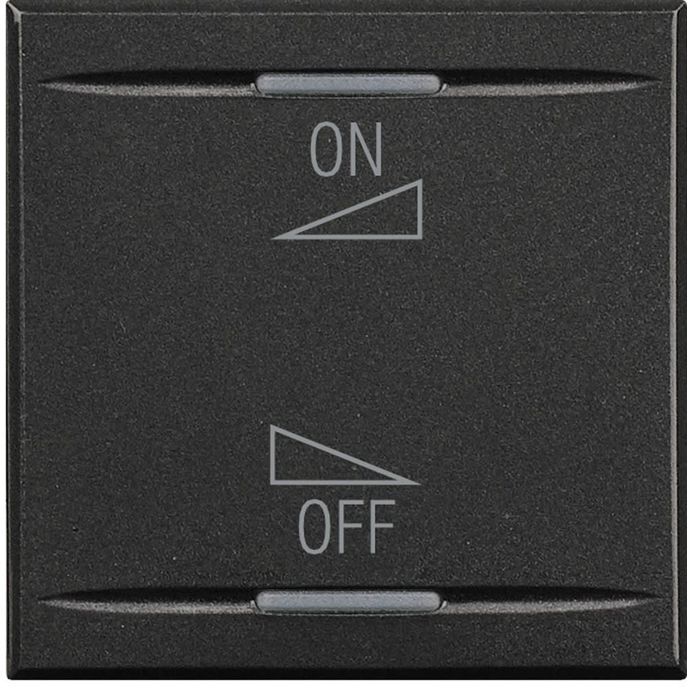 Bticino - Manette Axolute BUS marquage variation ON/OFF 2 modules - Anthracite