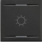 Bticino - Manette Axolute symbole lumière type bascule 2 modules - Anthracite