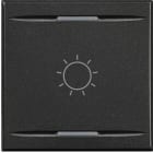 Bticino - Manette Axolute symbole lumière type bascule 2 modules - Anthracite
