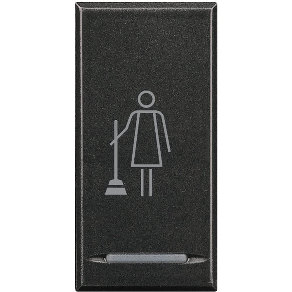 Bticino - Manette Axolute avec symbole Faire la Chambre 1 module - Anthracite