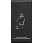 Bticino - Manette Axolute avec symbole Faire la Chambre 1 module - Anthracite