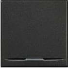 Bticino - Manette Axolute neutre type poussoir 2 modules - Anthracite