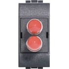 Bticino - Connecteur fibre optique ST Livinglight - Anthracite - 1 module