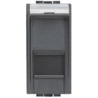 Bticino - Prise RJ45 Livinglight catégorie 6 FTP - Anthracite - 1 module