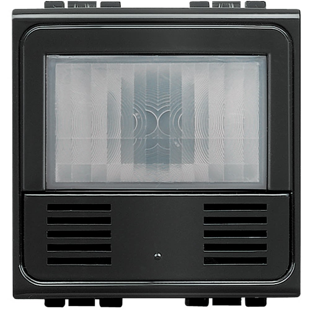 Bticino - Détecteur de mouvements/luminosité + poussoir Livinglight BUS -anthracite