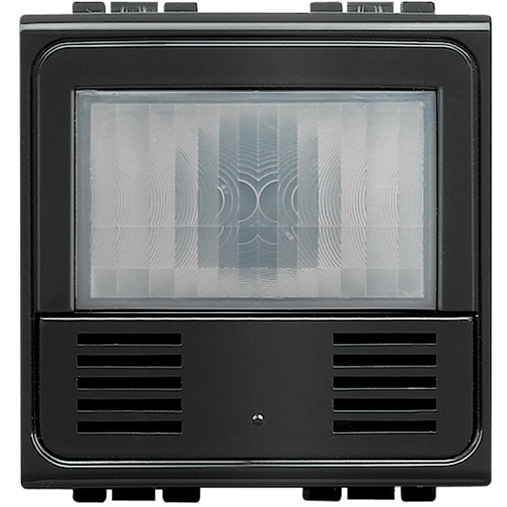 Bticino - Détecteur de mouvements/luminosité + poussoir Livinglight BUS -anthracite