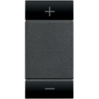 Bticino - Manette Livinglight symbole + et - type bascule 1 module - anthracite