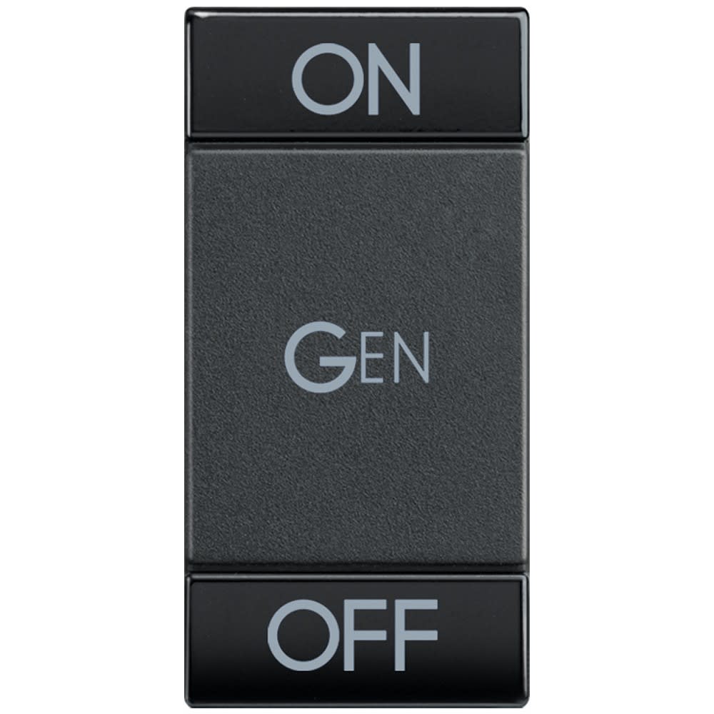 Bticino - Manette Livinglight symbole ON , OFF et GEN 1 module - anthracite
