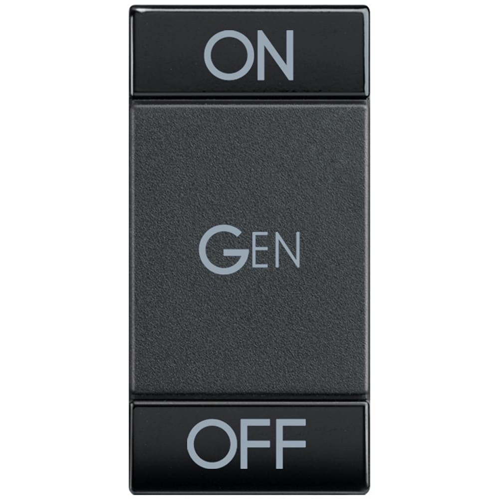 Bticino - Manette Livinglight symbole ON , OFF et GEN 1 module - anthracite