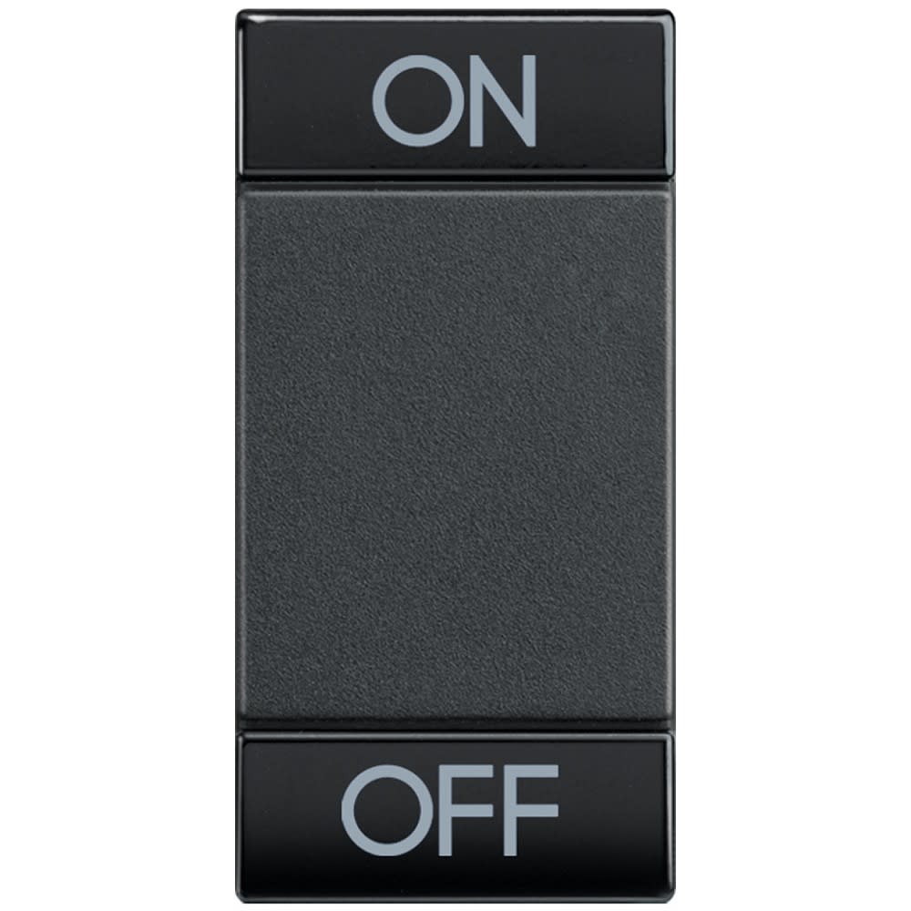 Bticino - Manette Livinglight symbole ON et OFF 1 module - anthracite