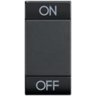 Bticino - Manette Livinglight symbole ON et OFF 1 module - anthracite