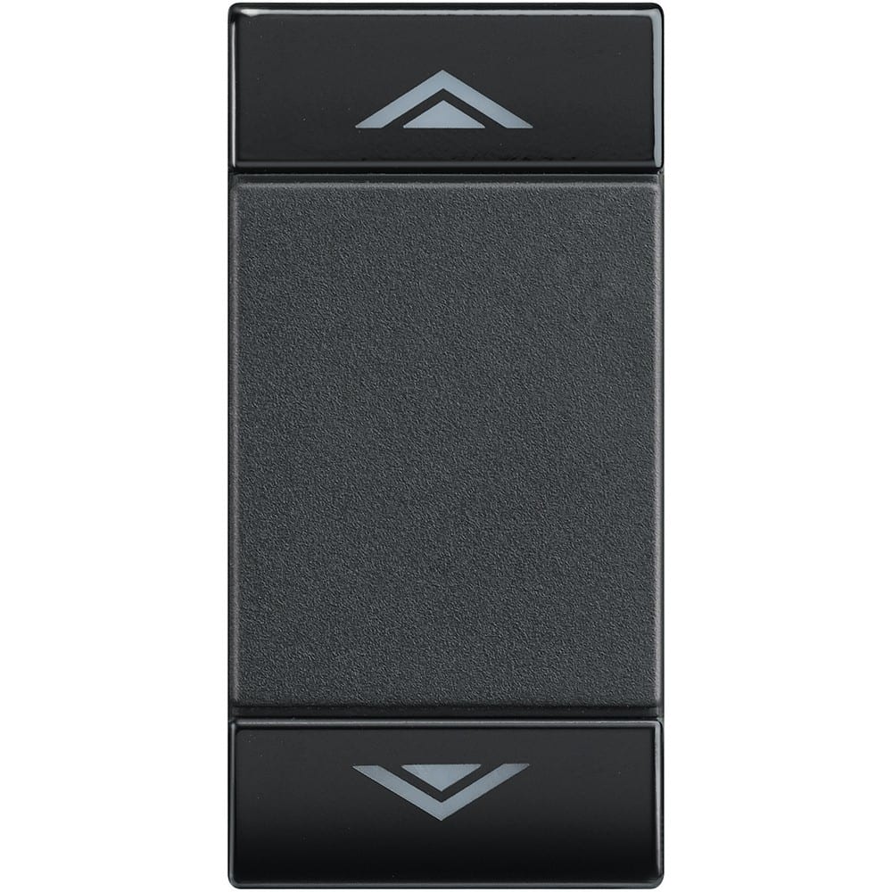 Bticino - Manette Livinglight symbole montée et descente 1 module - anthracite