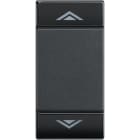 Bticino - Manette Livinglight symbole montée et descente 1 module - anthracite