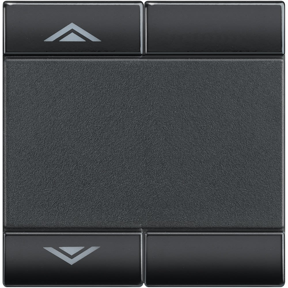 Bticino - Manette Livinglight symbole montée et descente 2 modules - anthracite