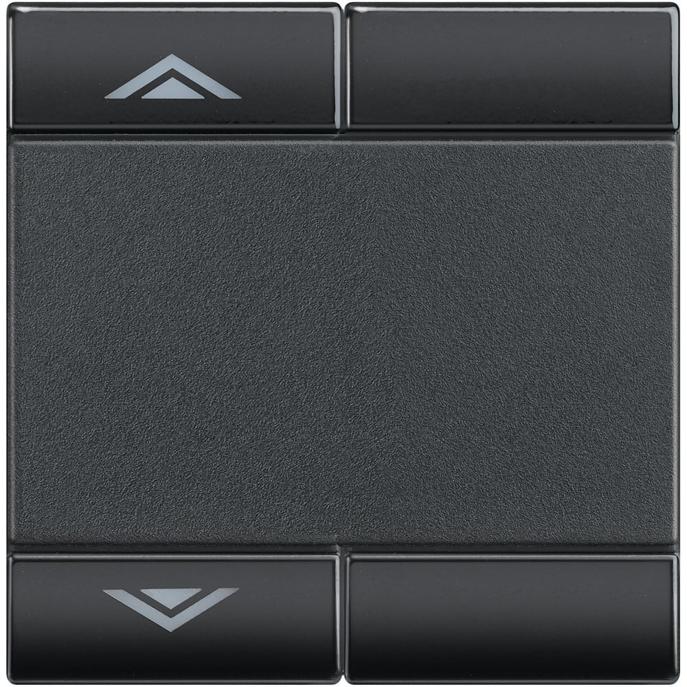 Bticino - Manette Livinglight symbole montée et descente 2 modules - anthracite