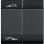 Bticino - Manette Livinglight BUS pour diffusion sonore variation 2 modules - anthracite