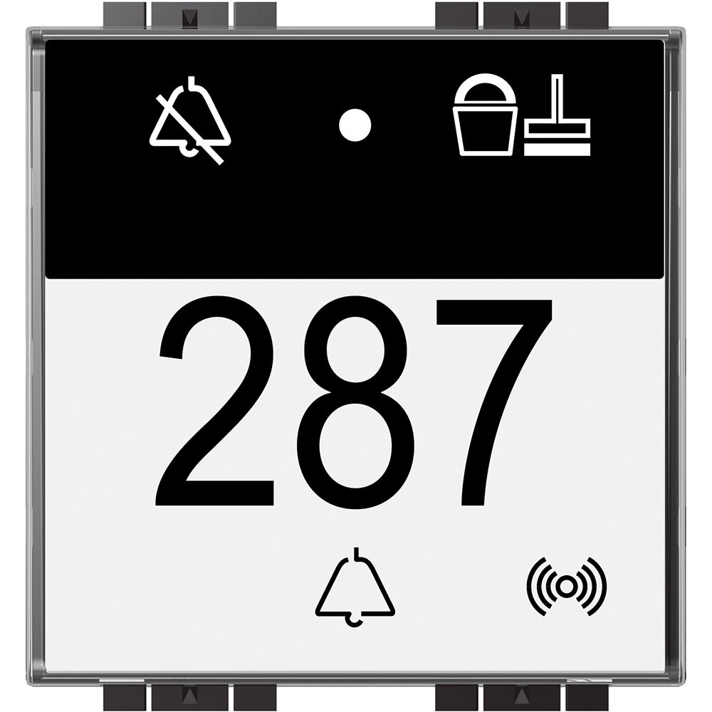 Bticino - Indicateur extérieur BUS avec lecteur badge Livinglight