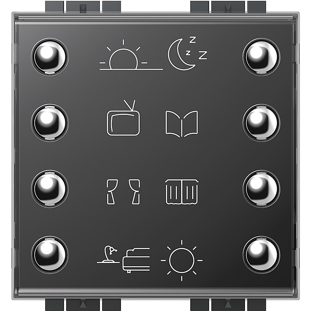 Bticino - Commande 8 boutons-poussoirs MyHOME_Up Livinglight