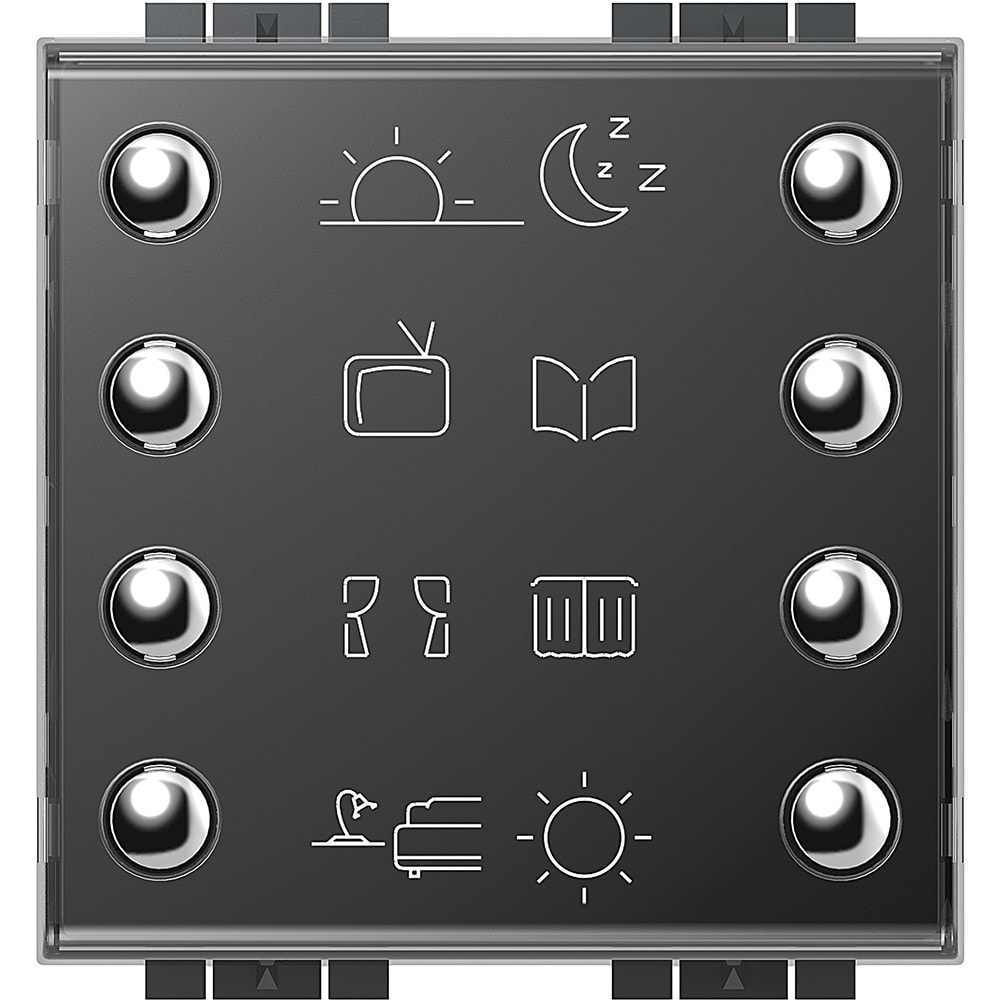 Bticino - Commande 8 boutons-poussoirs MyHOME_Up Livinglight