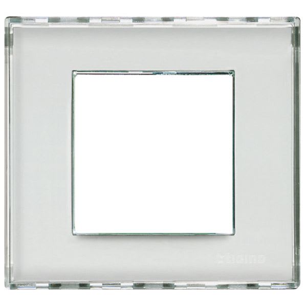 Bticino - Plaque Livinglight Kristall 2 modules - Personnalisable