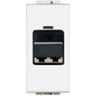 Bticino - Connecteur d'accouplement pour fibre optique Livinglight - Blanc - 1 module