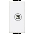 Bticino - Connecteur jack femelle 3,5mm Livinglight à visser - Blanc - 1 module