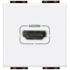 Bticino - Prise HDMI Type-A préconnectorisée version 2.0 - Blanc - 2 modules