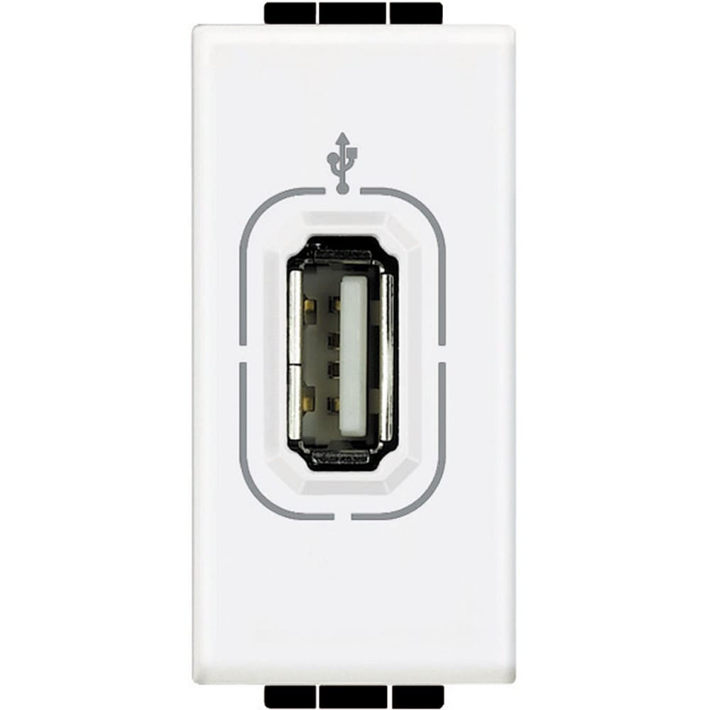 Bticino - Connecteur USB femelle Livinglight - Blanc - 1 module