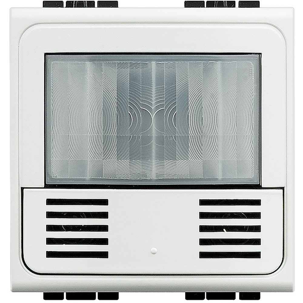 Bticino - Détecteur de mouvements/luminosité avec poussoir Livinglight BUS - blanc