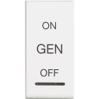 Bticino - Manette Livinglight symbole ON , OFF et GEN 1 module - blanc