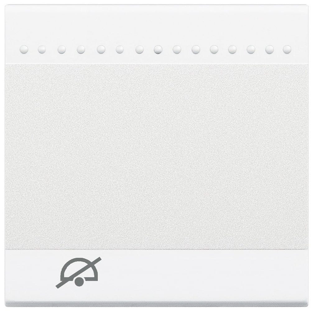 Bticino - Manette Livinglight avec symbole Ne Pas Déranger 2 modules - blanc