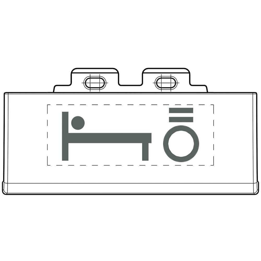 Bticino - Kits de 50 pictogrammes éclairables avec symbole lumière lit - Blanc