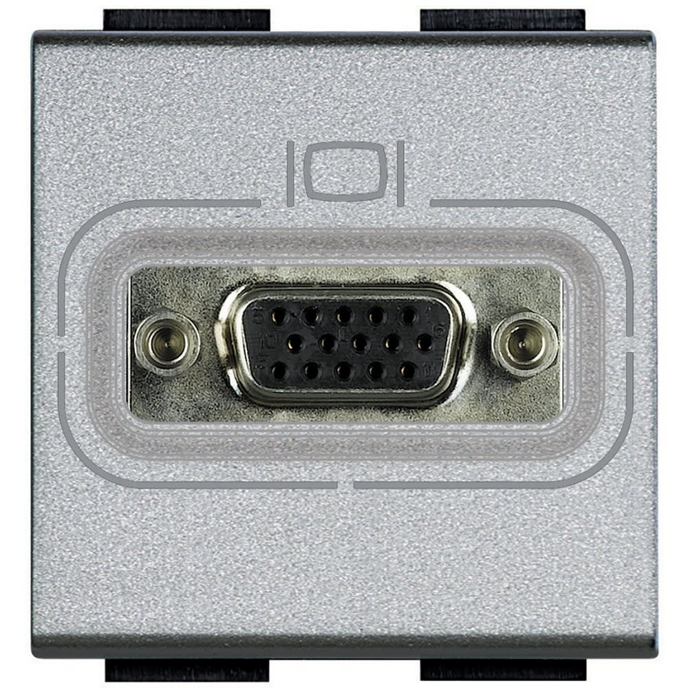 Bticino - Connecteur HD15 femelle Livinglight à visser - Tech - 2 modules