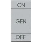 Bticino - Manette Livinglight symbole ON , OFF et GEN 1 module - Tech