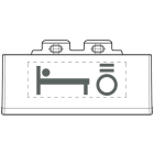 Bticino - Kits de 50 pictogrammes éclairables avec symbole lumière lit - Tech