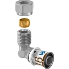 Uponor - S-PRESS PLUS COUDE 90° A SERTIR FILETAGE MALE 16-G3/8"MT/10CU