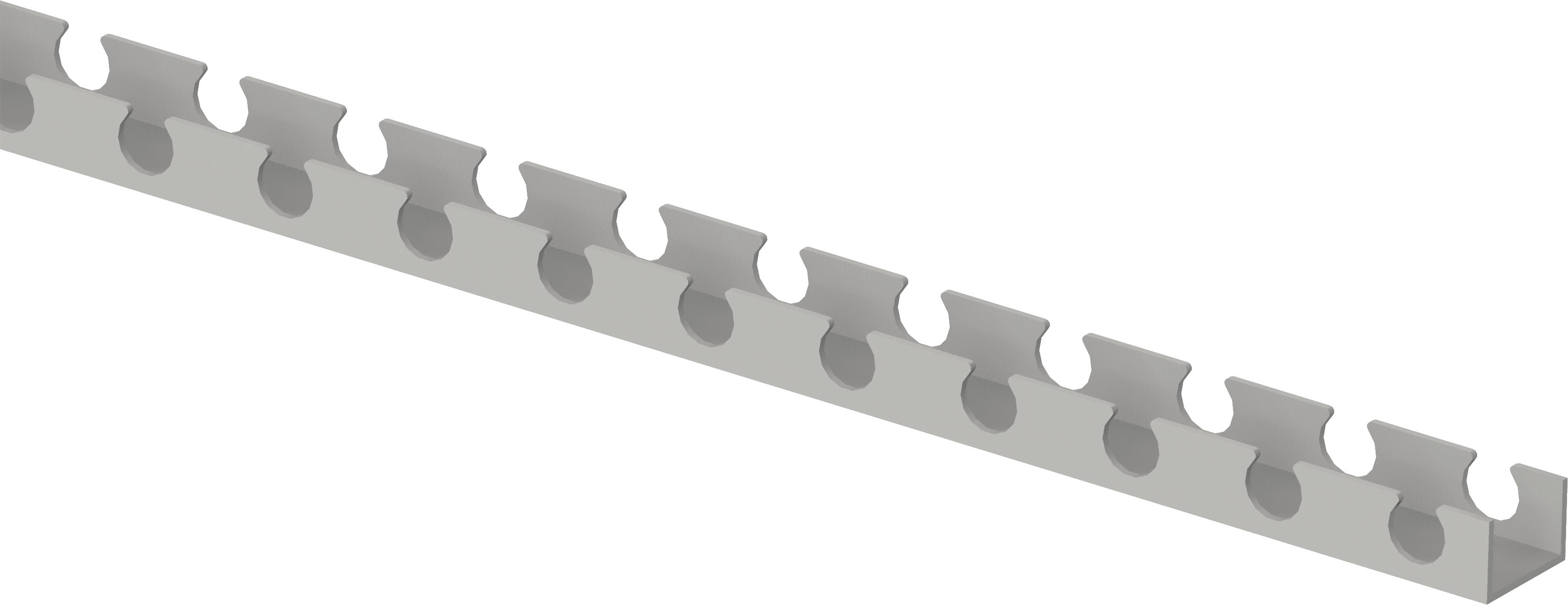 Uponor - FIX RAIL DE FIXATION 9,9MM C/C20MM 2,5M