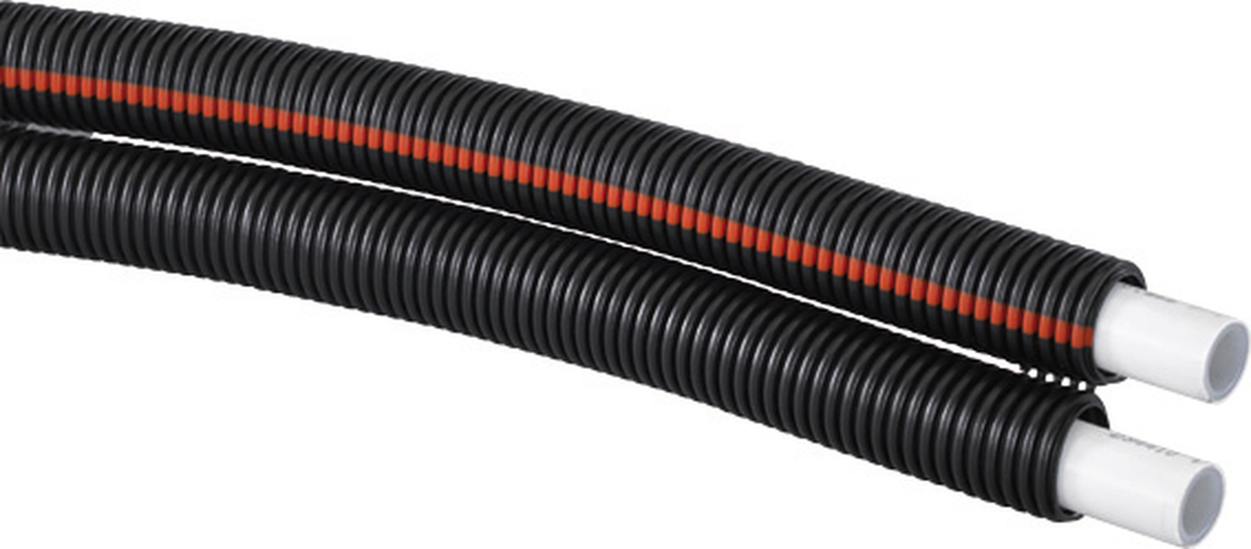 Uponor - UPONOR UNI PIPE PLUS BLANC PRÉ-GAINÉ TWIN 16X2,0 - 25/20 NOIR - COURONNE 50M