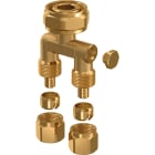 Uponor - MINITEC RACCORD DOUBLE 2X9,9-3/4"EURO