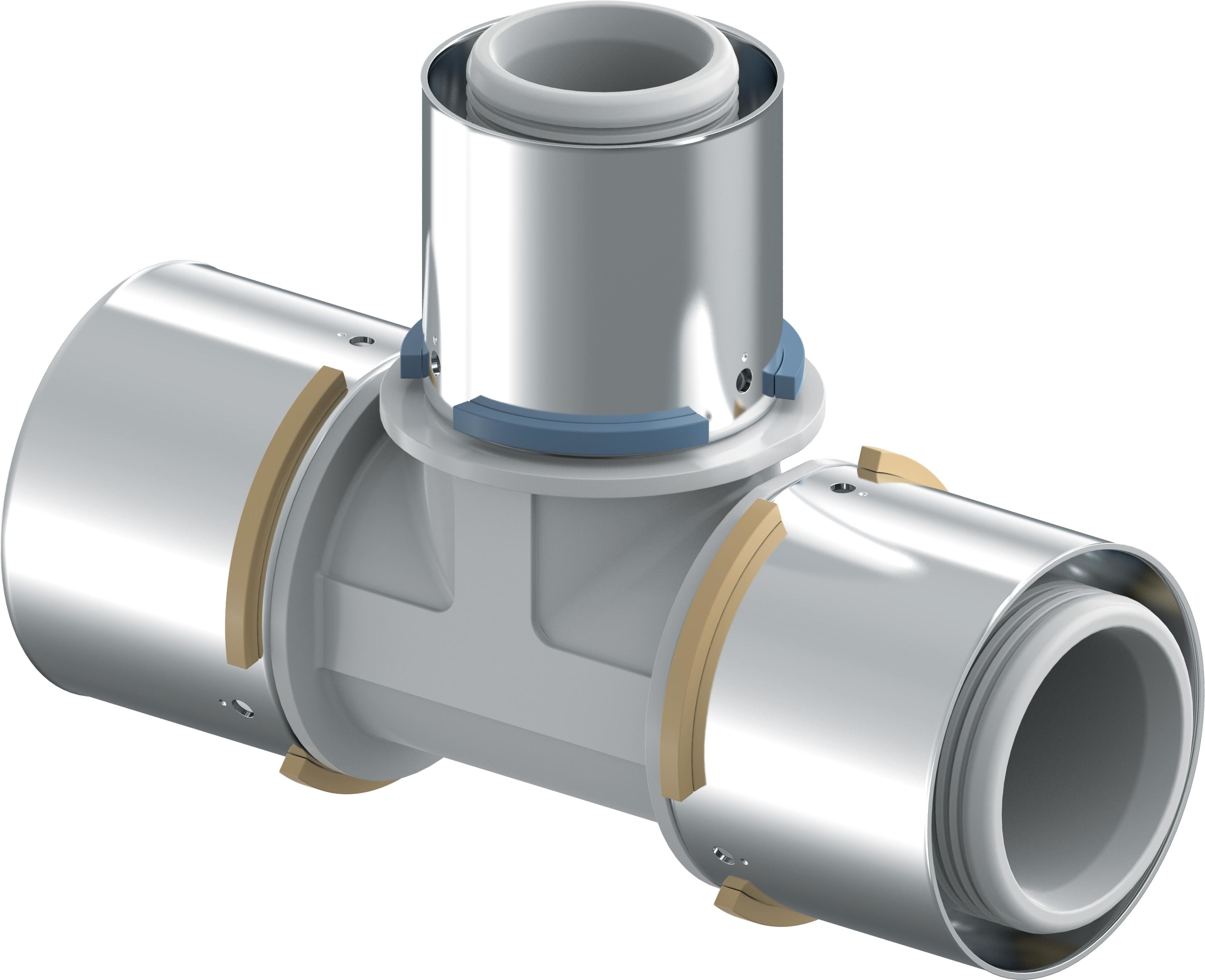 Uponor - S-PRESS TÉ REDUIT A SERTIR PPSU 63-40-63