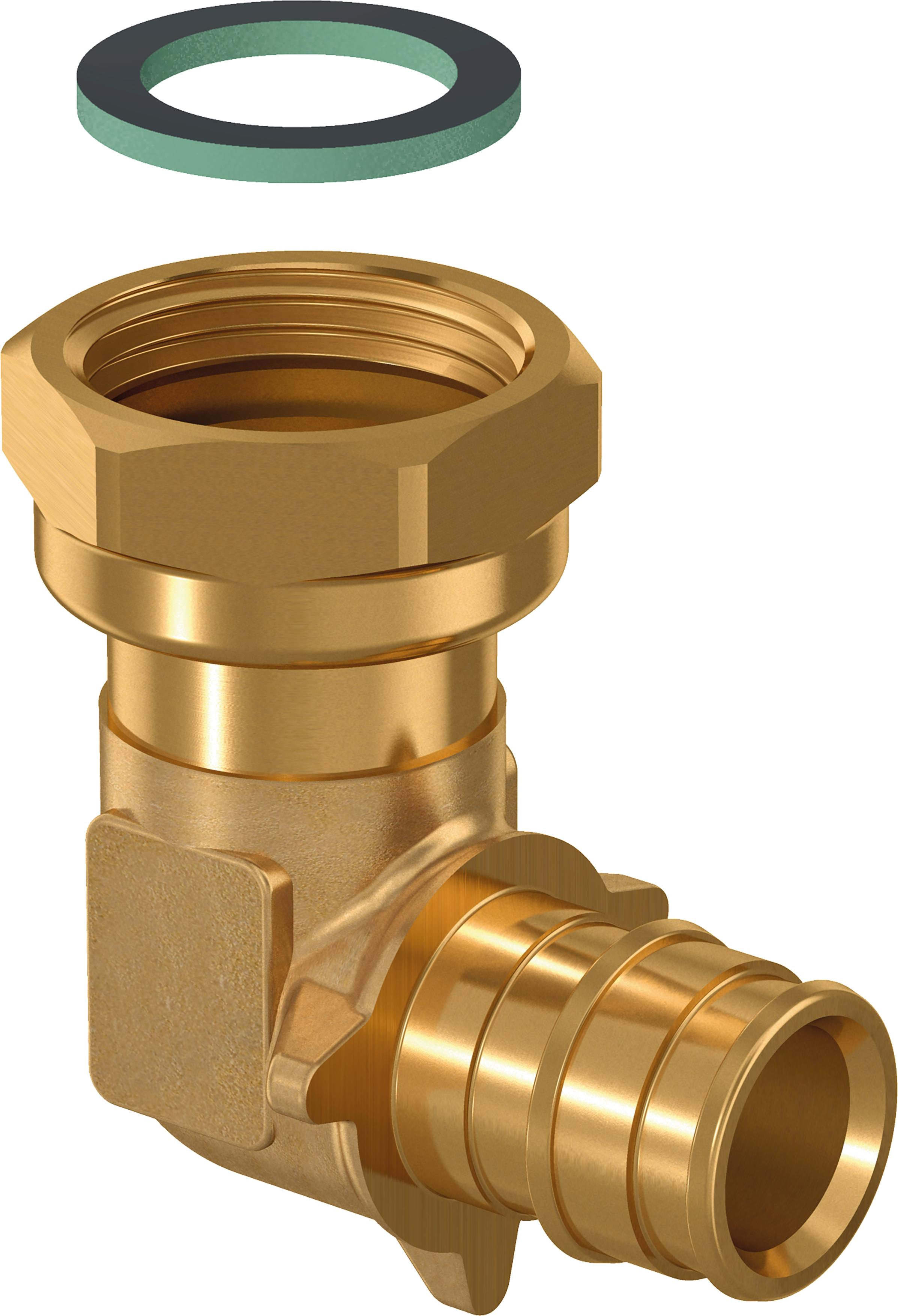 Uponor - Q&E COUDE ÉCROU TOURNANT PL 16-G1/2"SN