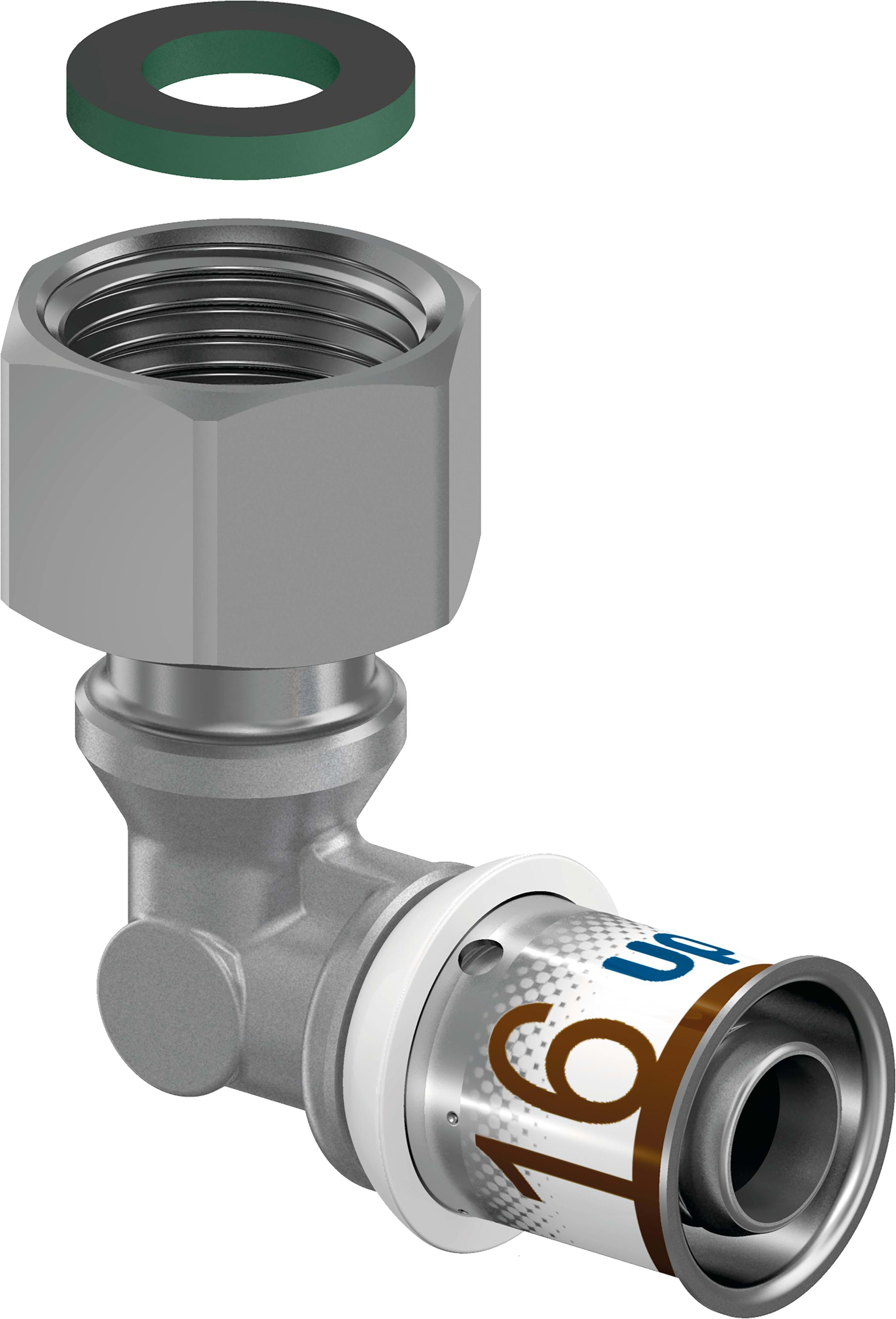 Uponor - S-PRESS PLUS COUDE 90° A SERTIR ECROU LIBRE 16-G1/2"SN