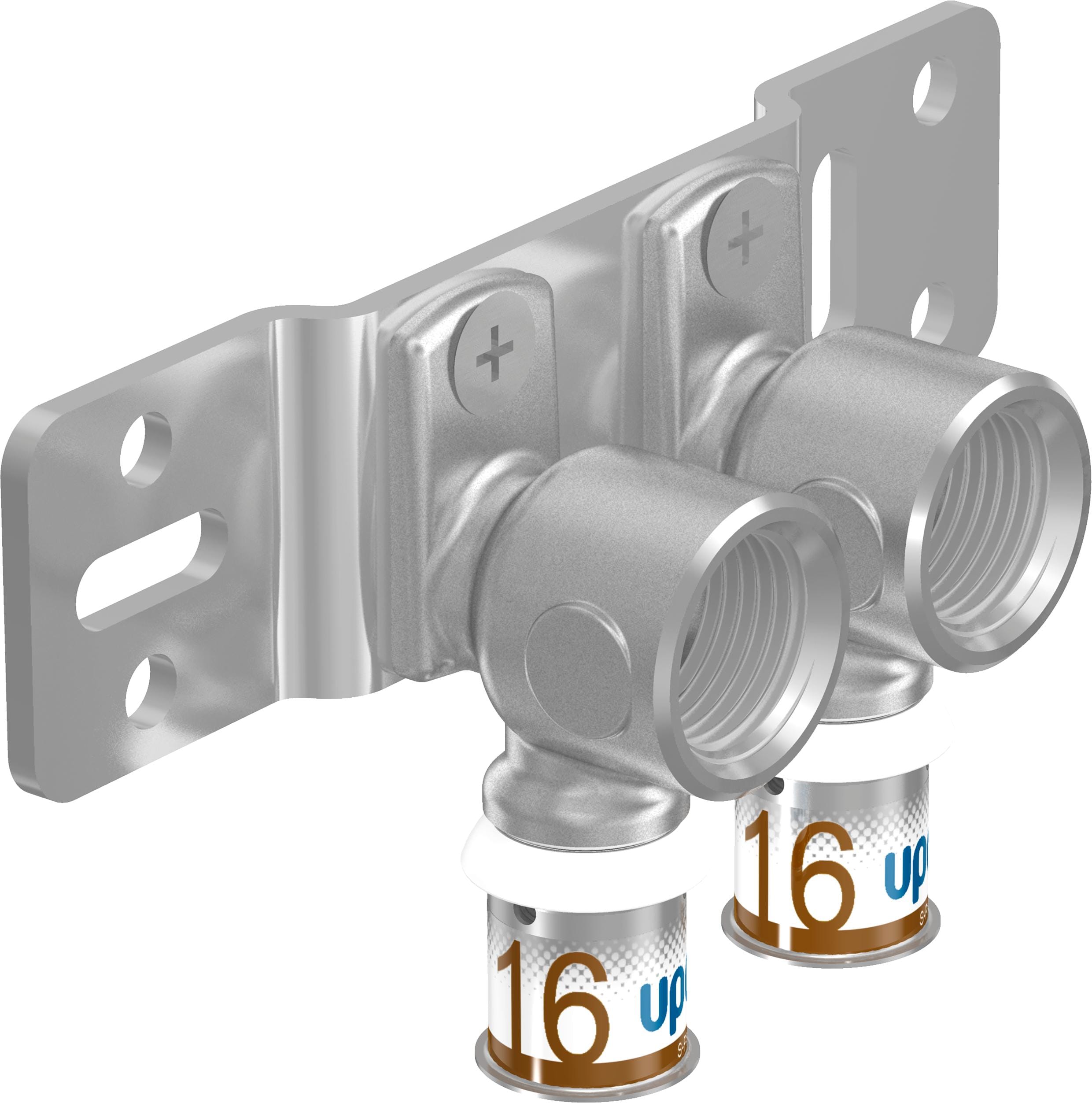 Uponor - S-PRESS PLUS RADI TAP ELBOW MOUNT. UNIT 16-RP1/2"FT C/C50MM