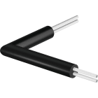 Uponor - ECOFLEX HCE COUDE 90° PRÉ-ISOLÉ TWIN 2X50X4,6/200