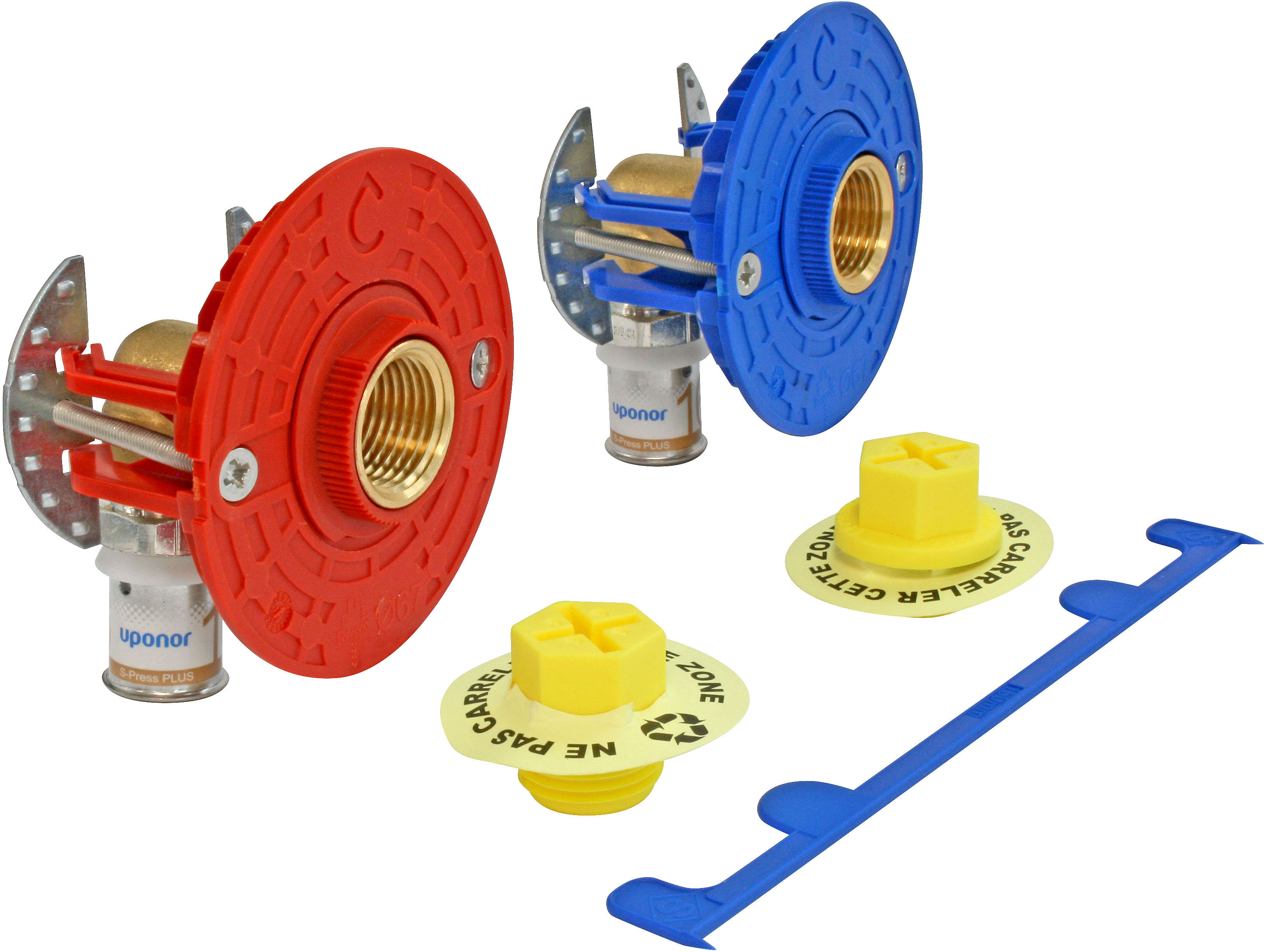 Uponor - KIT FIXOPLAC DOUBLE A SERTIR UPONOR 16-MG3-8 (SOUS-LAVABO)