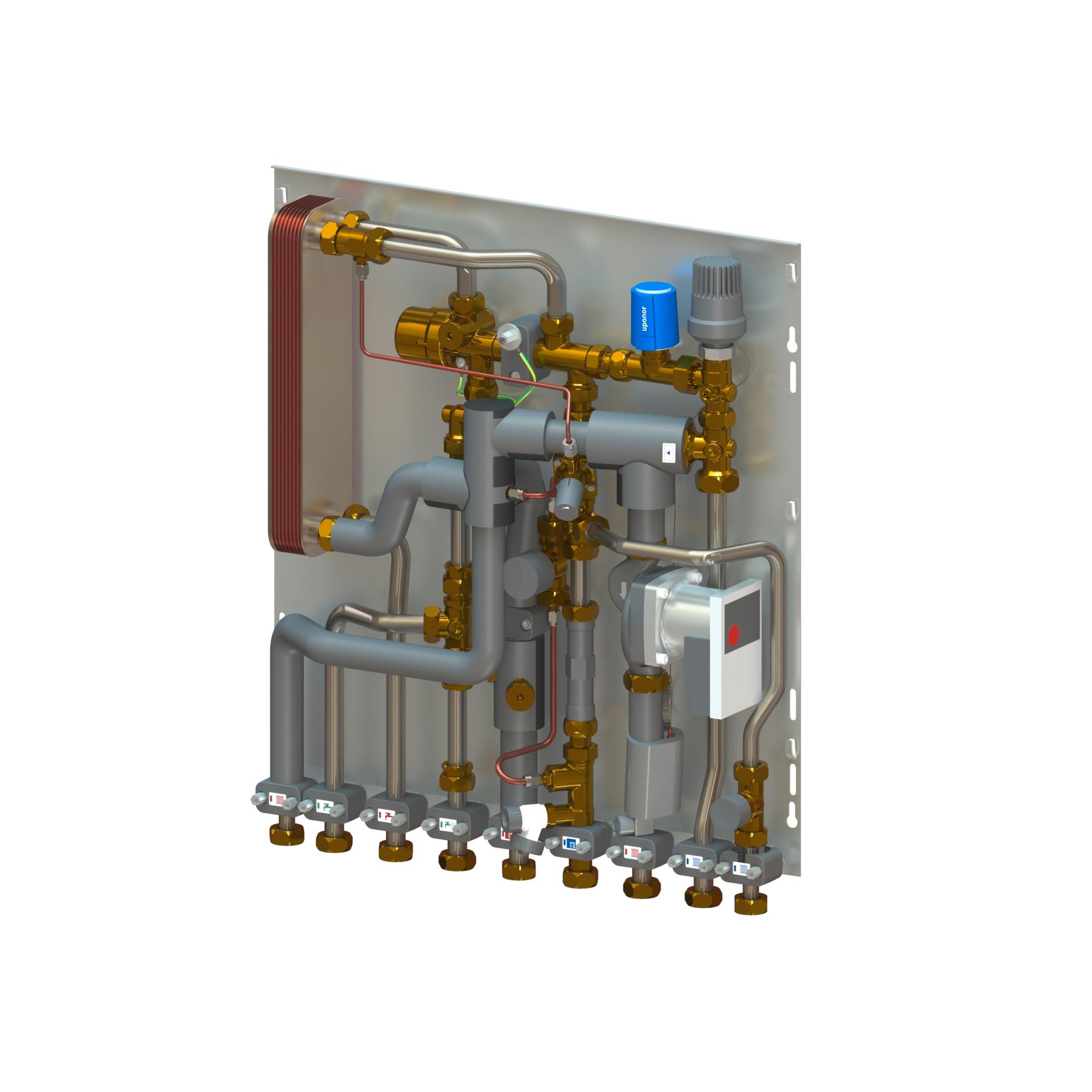 Uponor - COMBI PORT M-PRO MODULE THERMIQUE D'ALIMENTATION UFH 15 CB BP DI MS UL SS ZA 2C