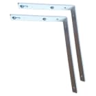 BHN Thermique - Equerres par 2 pour montage mural pour tous modèles radiateurs à ailettes (optio