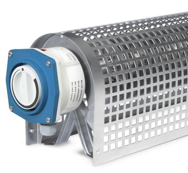 BHN Thermique - Grille protection inox 304 pour SWD-A-U 3000W + 800BT L1380xl150xh195mm